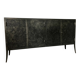 Black forged steel sideboard