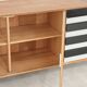 Black and white U 460 sideboard by Jiri Jiroutek for Interier Praha 1960