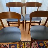 4 vintage chairs by WH Klein circa 1960.