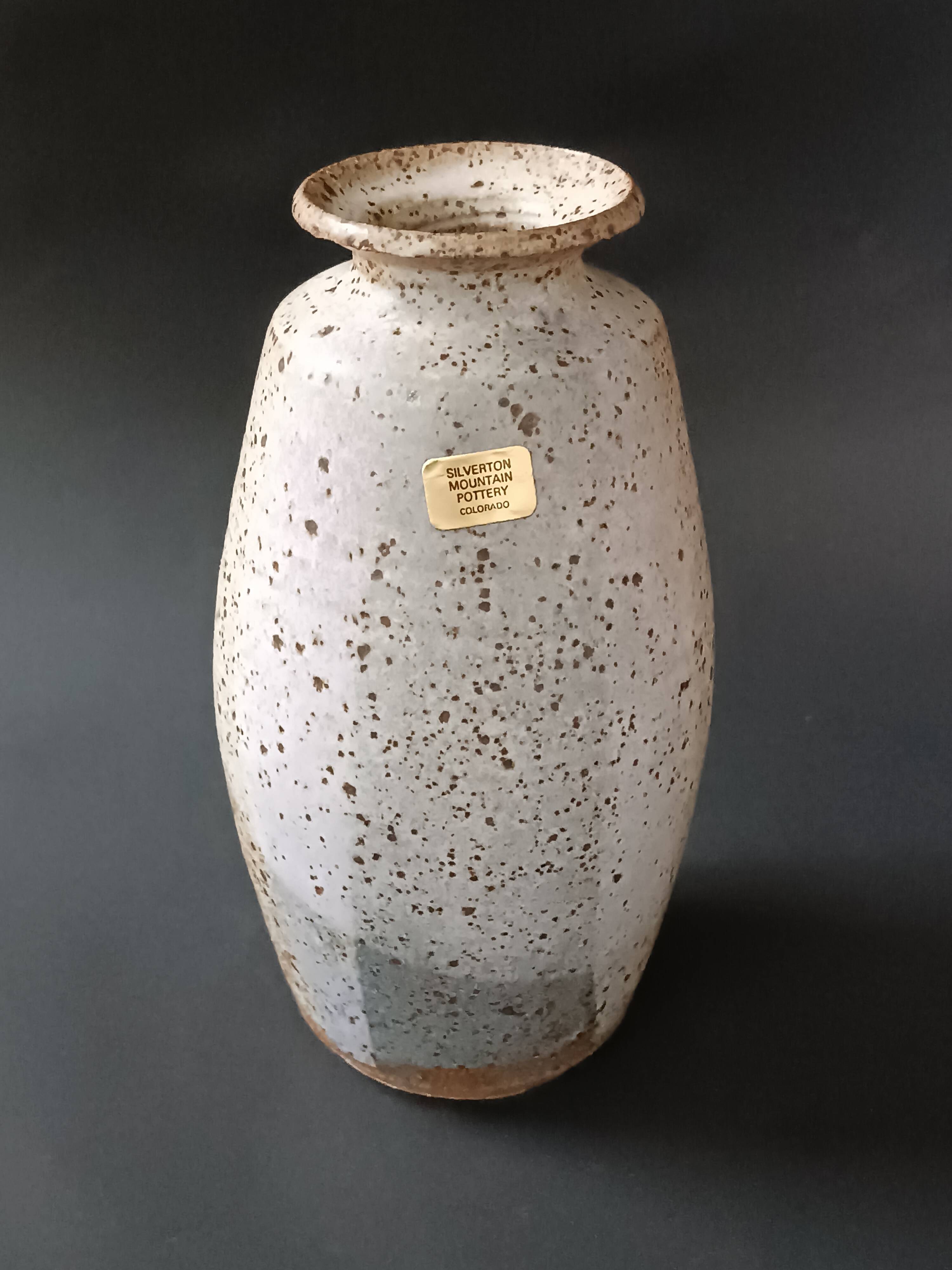 Vintage Franz Kriwanek Silverton mountain pottery stoneware vase