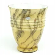 Vase en verre éclaboussé Art Déco P5T 1950