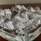 Empty vintage molded glass pocket