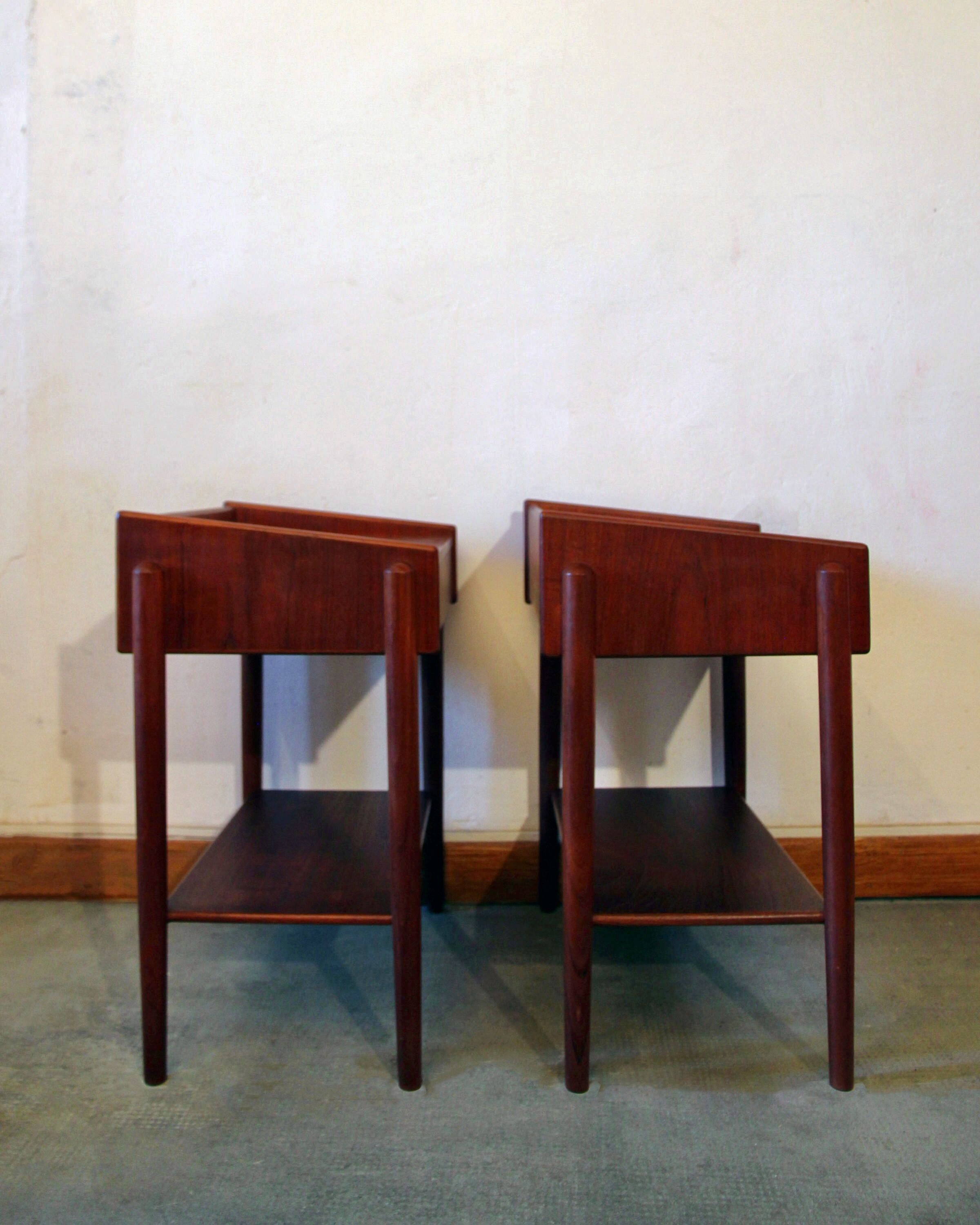 Teak bedside tables model 148 by Borge Mogensen, for Søborg Møbler
