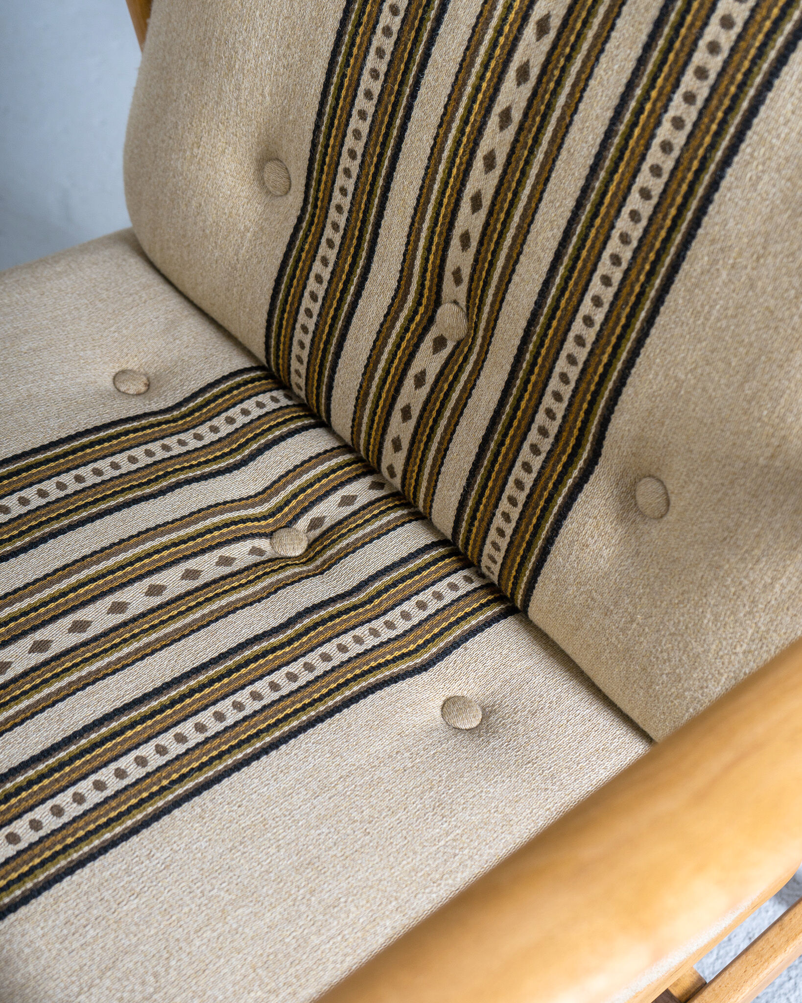 Fauteuil danois du milieu du siècle en hêtre, vers 1960, Danemark