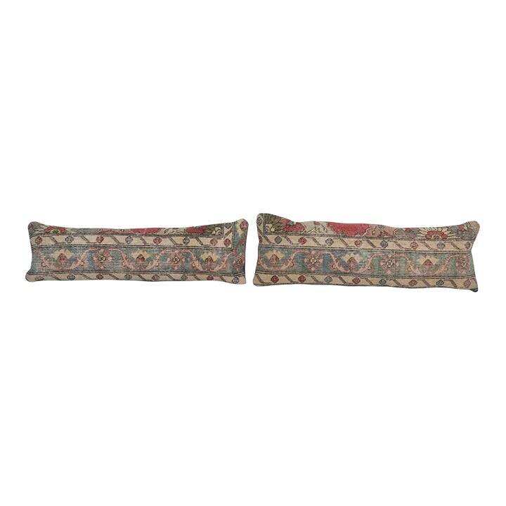 Set of 2 vintage Turkish cushion covers 25x86 cm