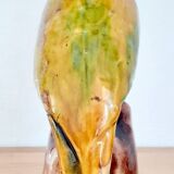 Vintage ceramic parrot lamp