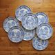8 flat plates in earthenware "Burgenland" Villeroy and vintage Boch