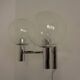 Chromed Glass Wall Lamp from OTT International, 1960s