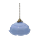 Blue opaline hanging lamp
