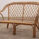 French Bohemian sofa made of bamboo from the 1960s.