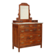 Antique Art Nouveau mahogany commode, Italy, 20th century