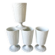 4 Limoges porcelain Mazagran cups