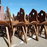 Set of 48 mountain chairs 1950