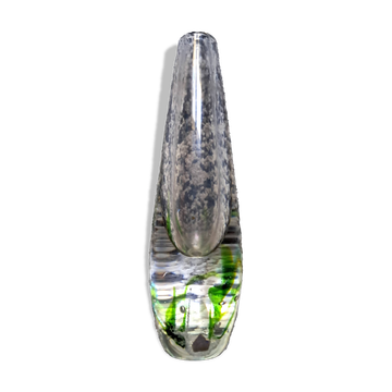 Vase vintage suédois en verre très original