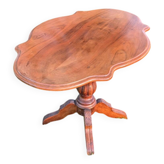 19th Century Tilting Table - Label