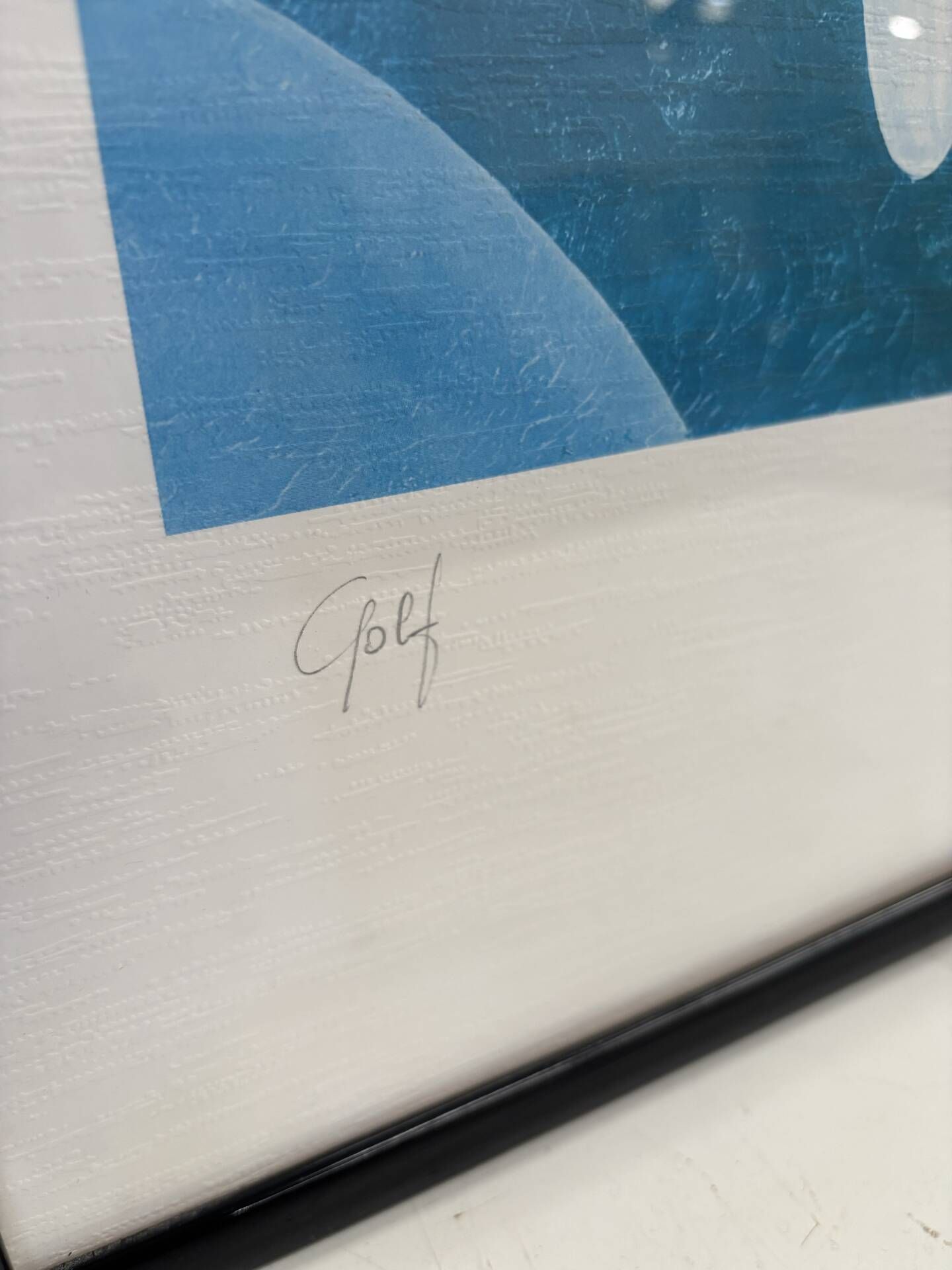 Lithograph "golf" by Heine