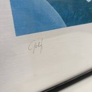 Lithographie « golf » de Heine