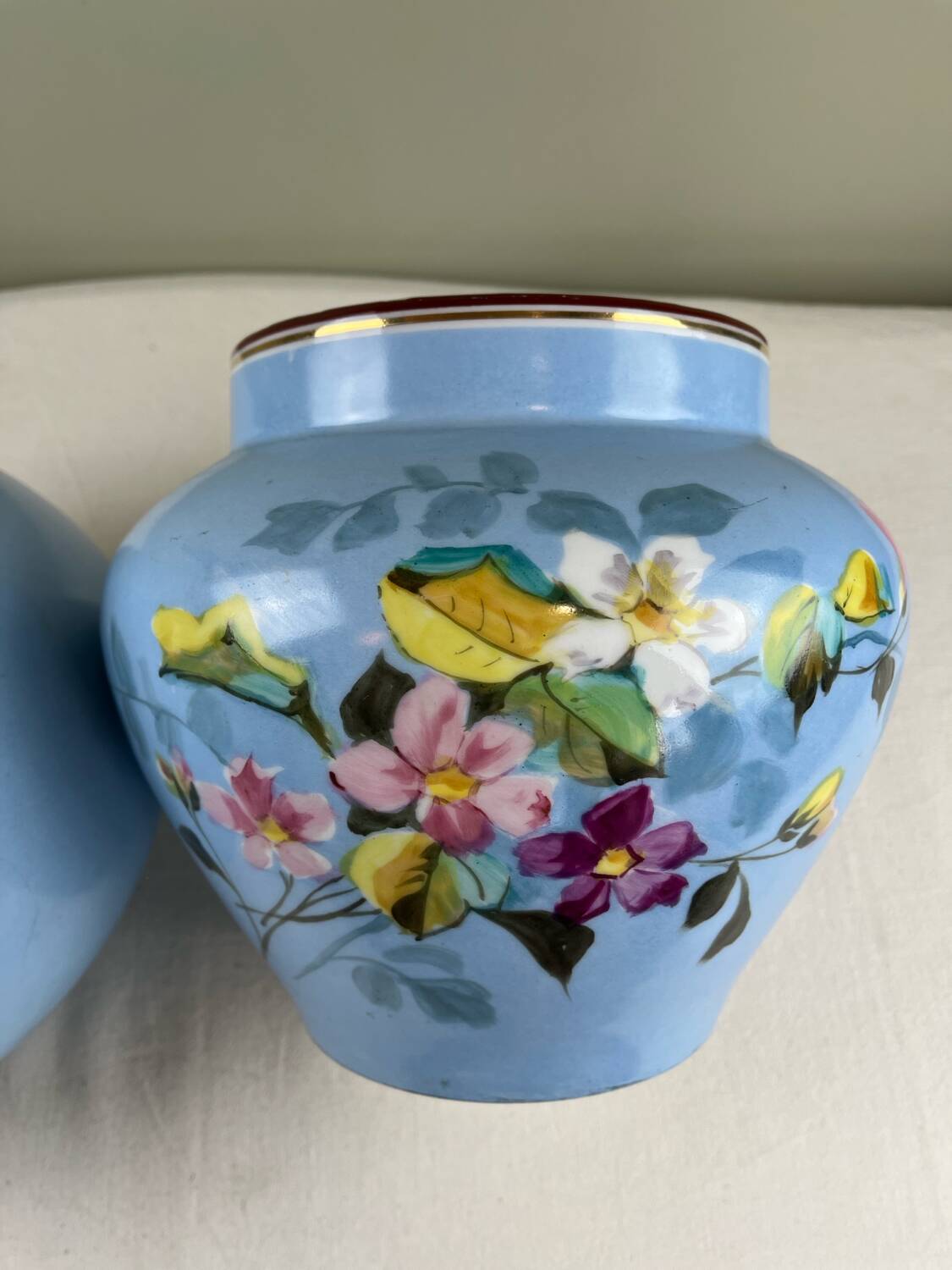 Pair of antique plant pots