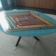 Handcrafted epoxy resin wood coffee table by RKA Design.