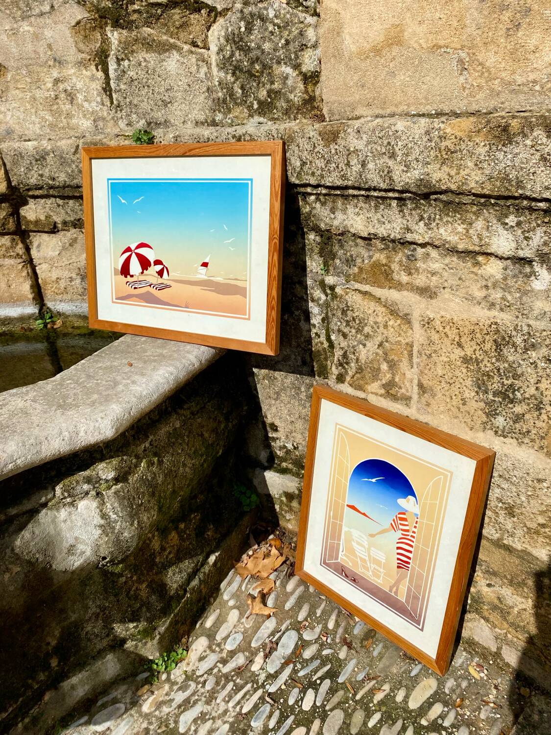 Duo de tableaux vintage 90s