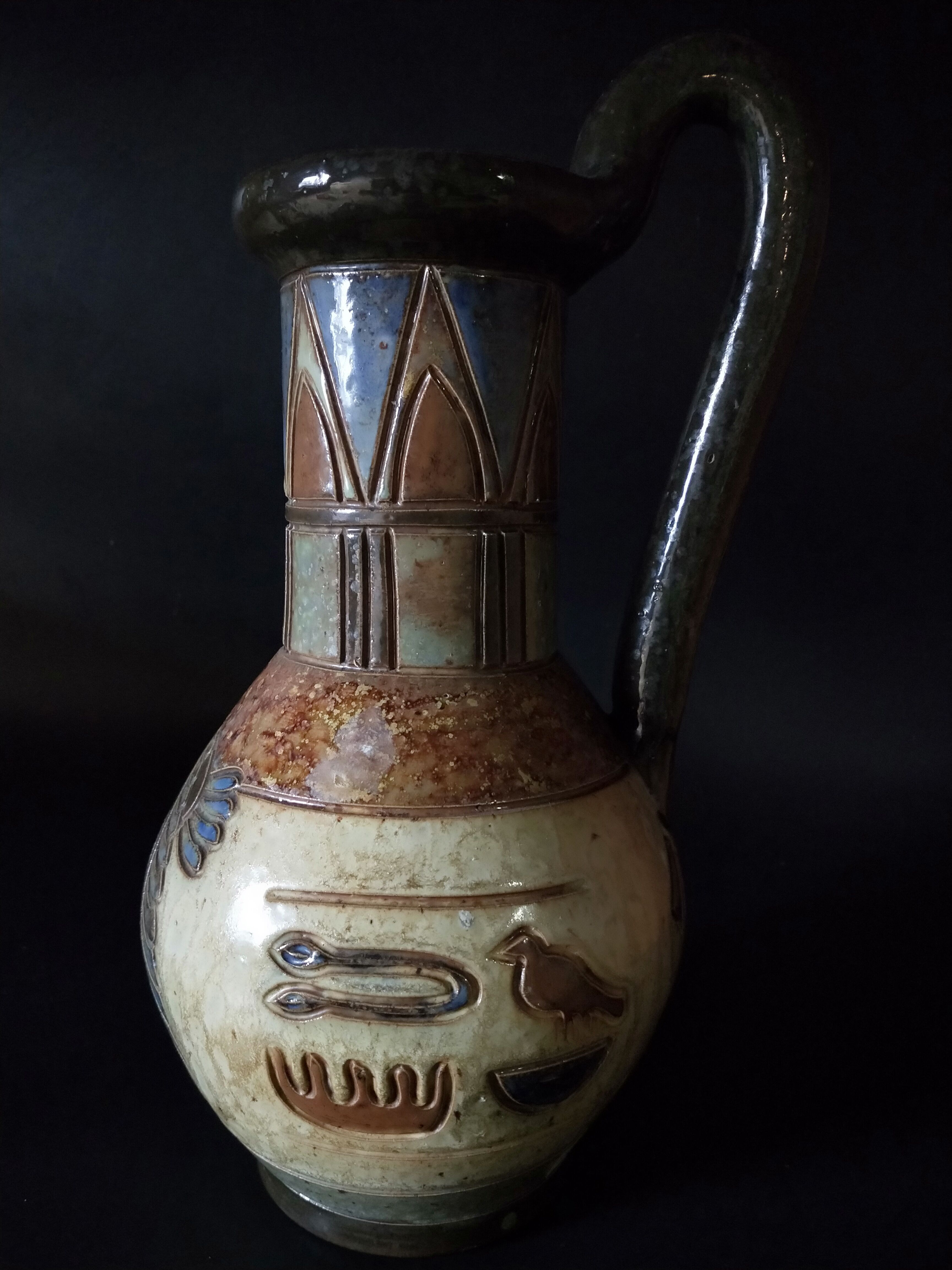 Belgian ceramic Dubois stoneware vase