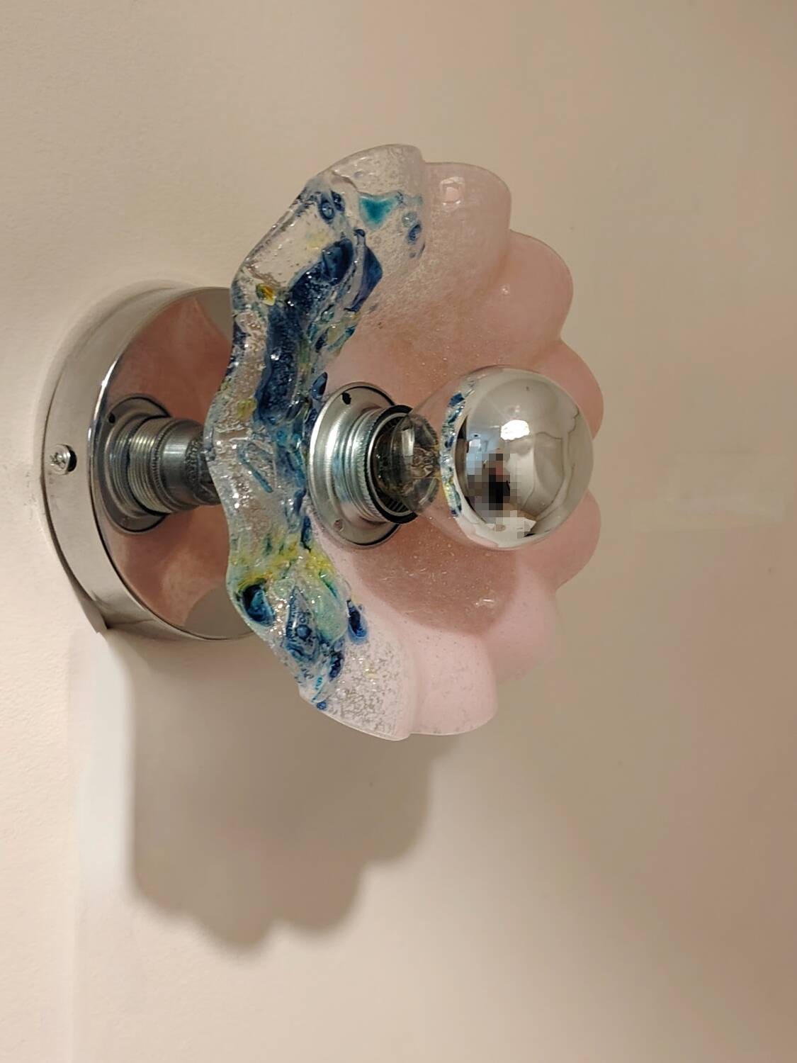 Murano flower wall light