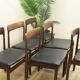 Set of 6 chairs by Nørgaard Møbelfabrik, rosewood and leather, Denmark 1960.