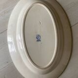 Longwy earthenware oval dish