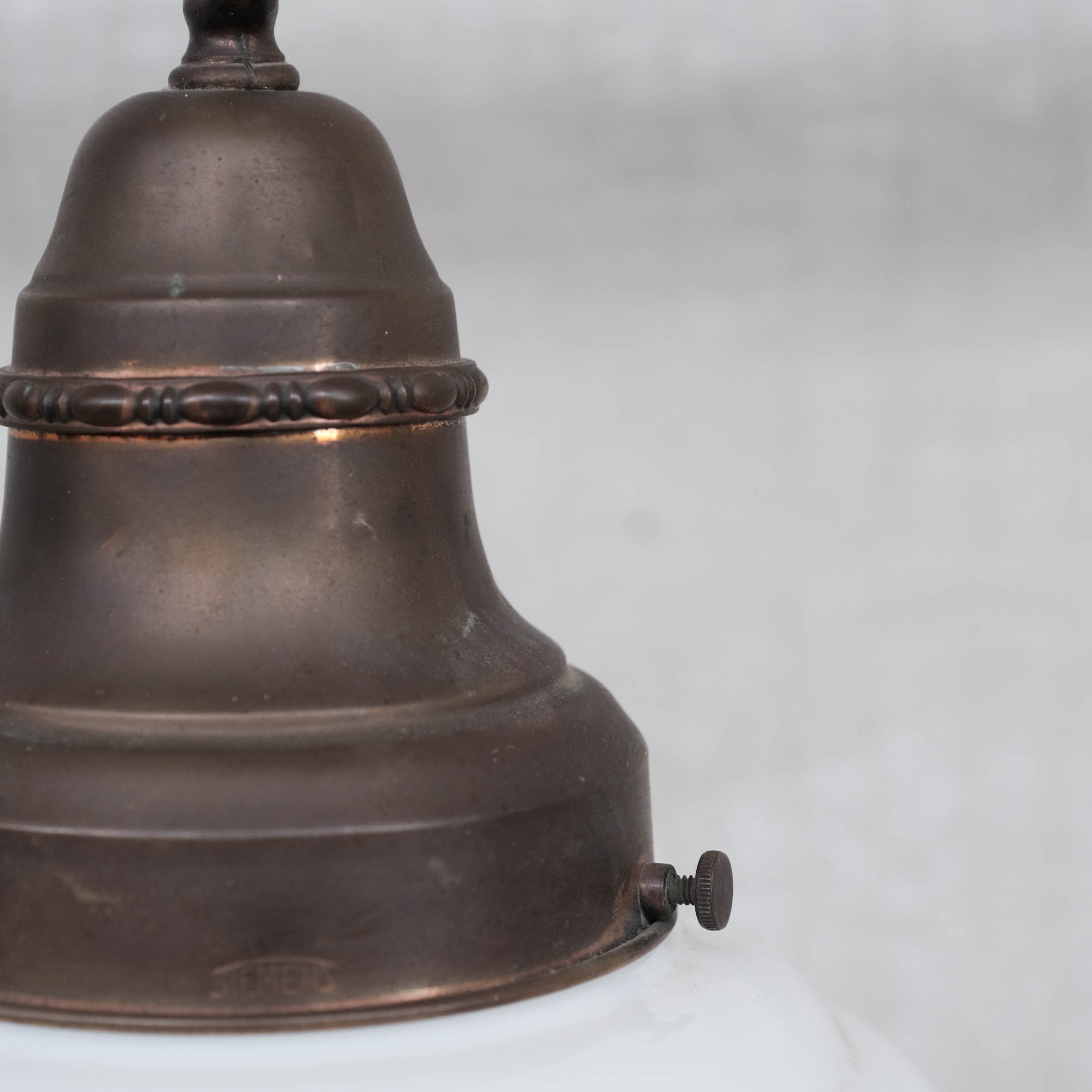 Opaline and Brass French Pendant Light