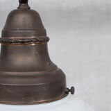 Opaline and Brass French Pendant Light