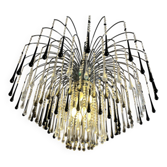 Lustre cristal de Murano. Fait main par artisan verrier. Maison Signoretti.