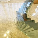 Italian glass coffee table — Luigi Massoni 1970