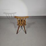 Old farmers tripod chair for decorative use