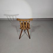 Old farmers tripod chair for decorative use