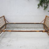 Bed with drawer rattan bed