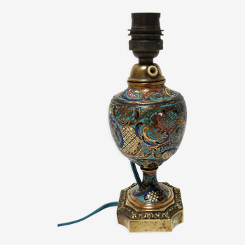 Cloisonné enamel lamp foot