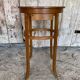 Antique Bedside Table Curved Wood THONET Style + Carved Drawer Wine