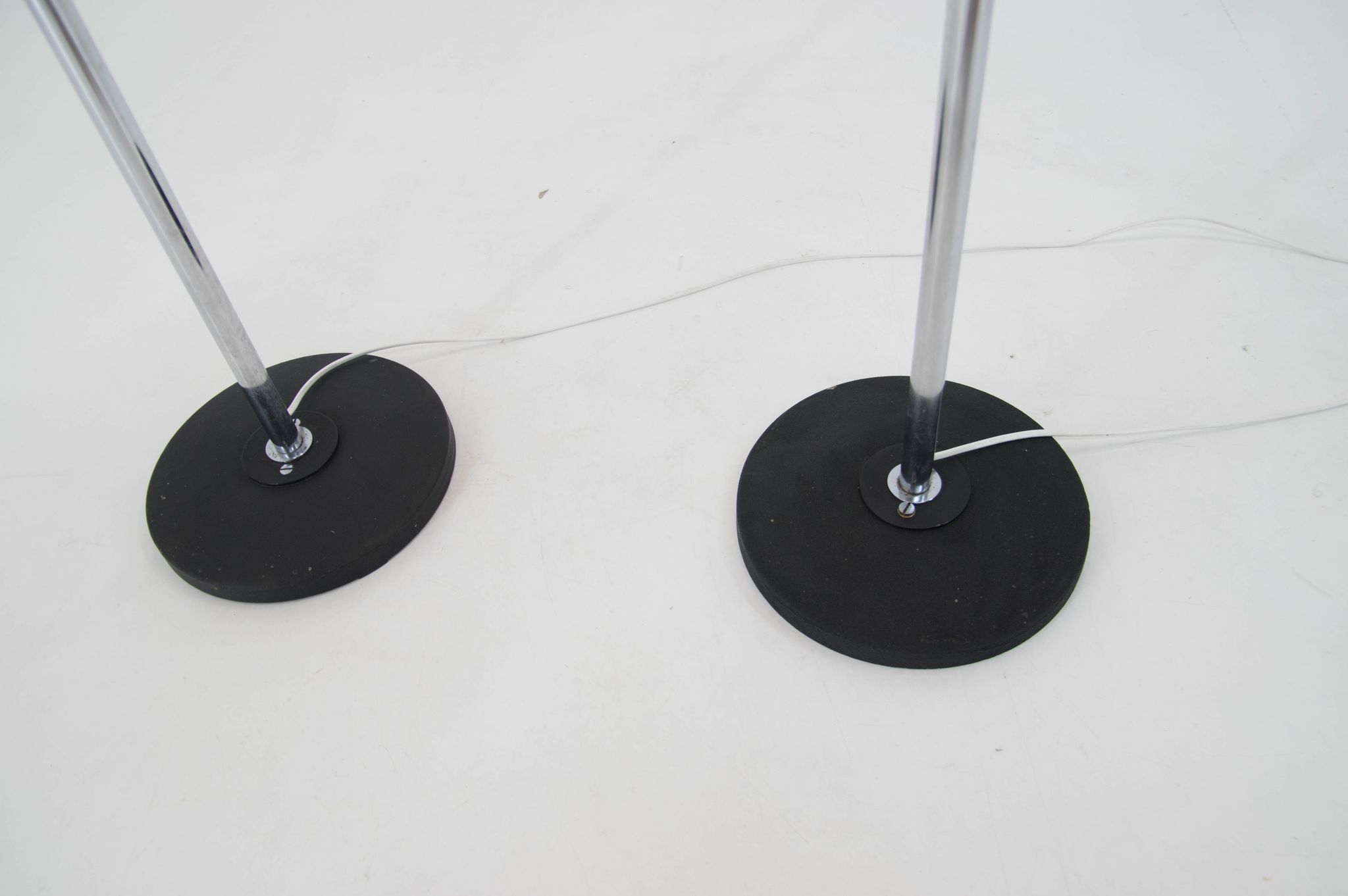 Pair of two floor lamps by Jaroslav Bejvl for Lidokov, 1960s