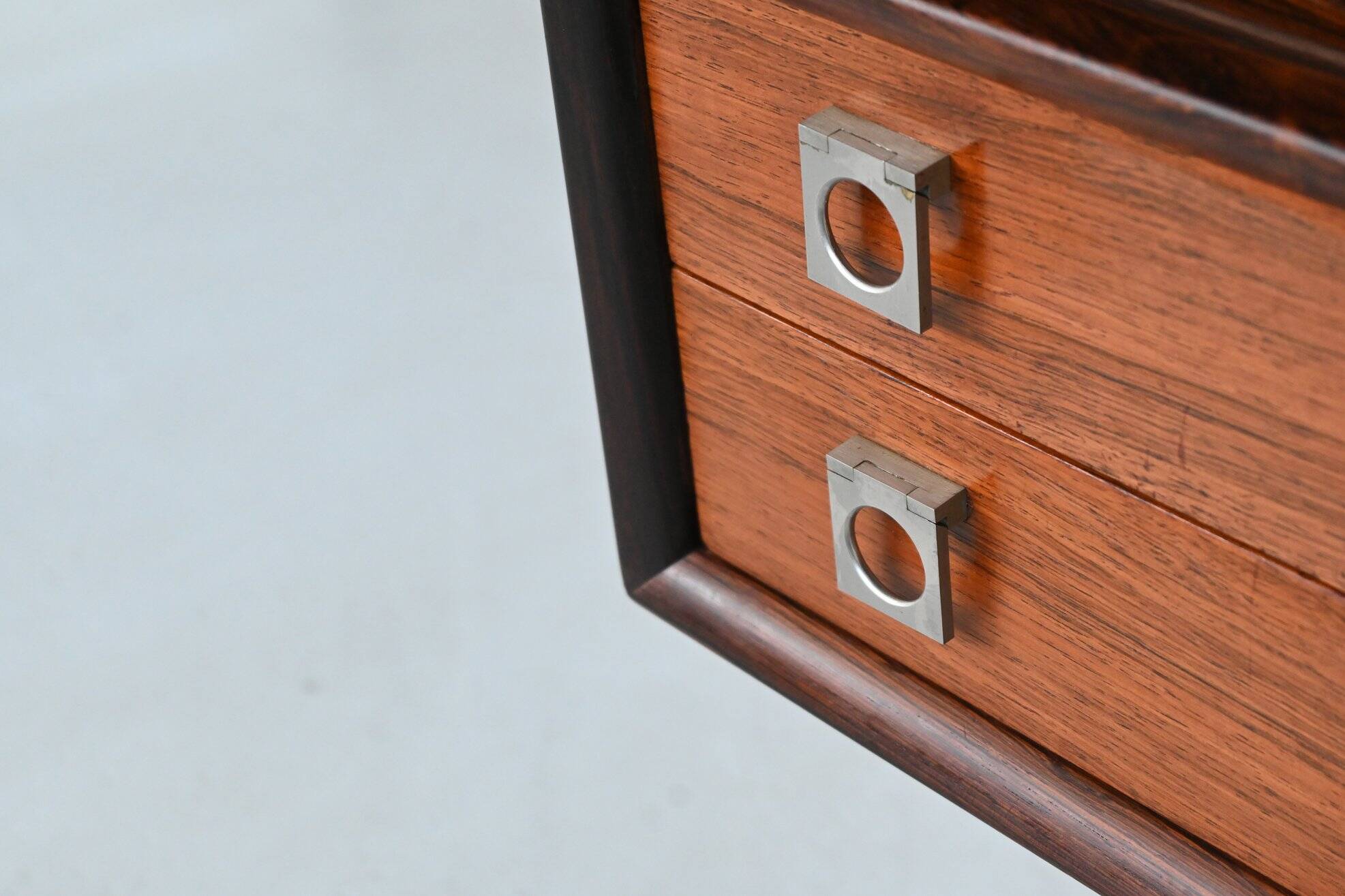 Arne Vodder desk in rosewood and leather Sibast Denmark 1960