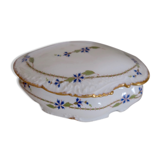 Limoges B.S porcelain jewelry box in Star of David