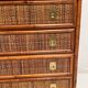 Vintage chest of drawers in bamboo and wicker 1970