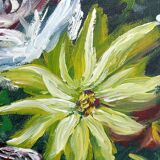 W.adams bouquet of flowers oil on canvas bouquet of flowers oil on canvas
