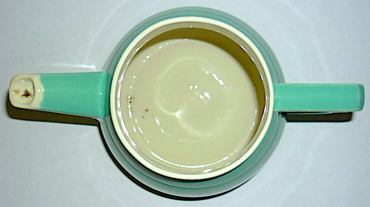 Théière en céramique vert d'eau