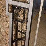 Art Deco trumeau mirror in steel