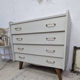 Commode Aileron Pied Compas 1960 Design vintage