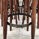 Set of 12 solid wood bar stools 1960 - 1970 vintage