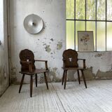 Pair of Savoyard armchairs
