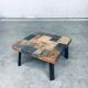Brutalist Style Coffee Table in Slate Stone, 1970s