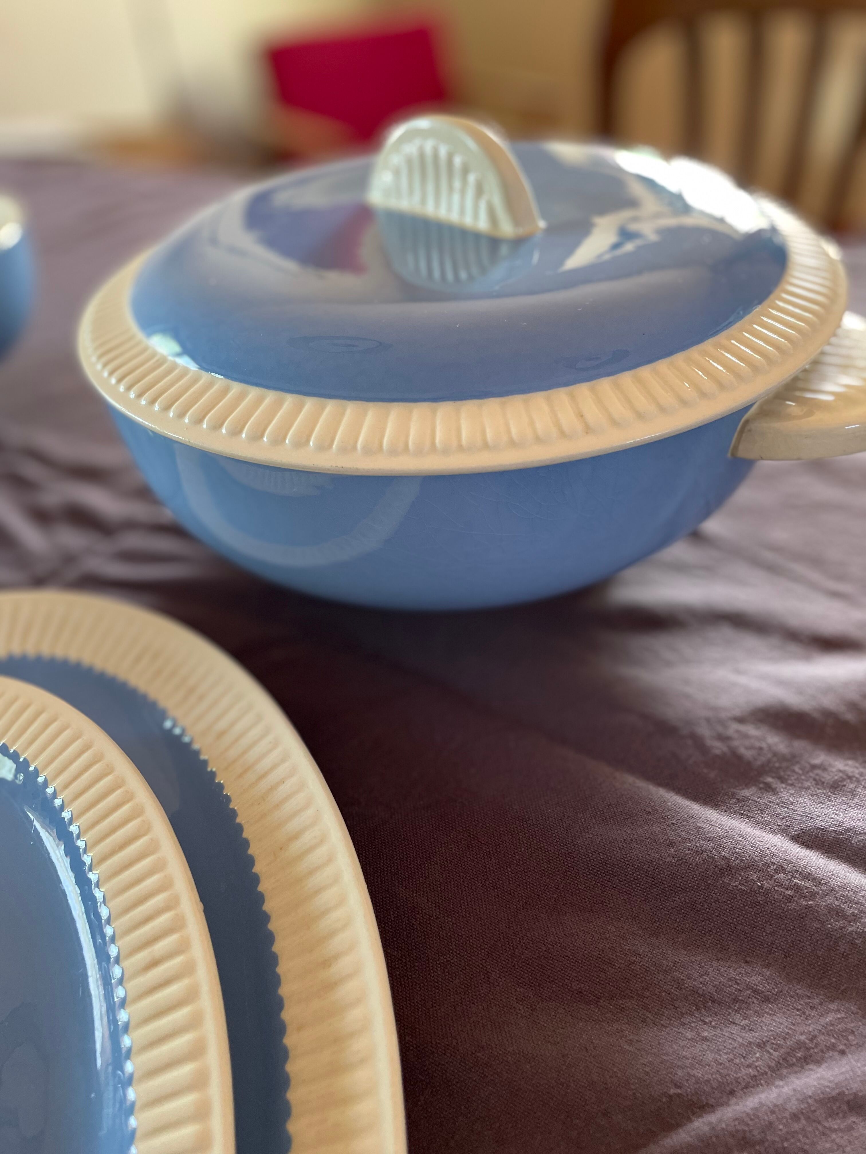 Set service Villeroy and Boch blue Model Lido Year 50
