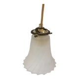 Pleated effect globe walking lamp